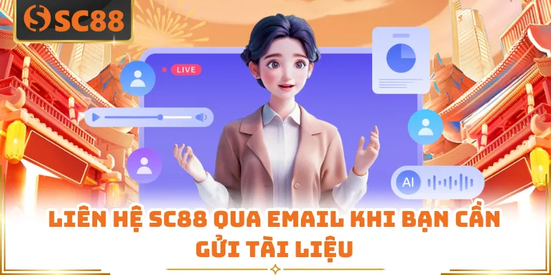 Liên hệ SC88 qua email khi bạn cần gửi tài liệu